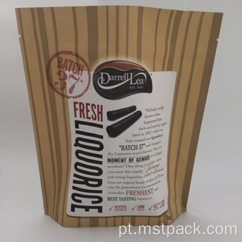 Kraft Paper Stand Up Foil Packaging Bag